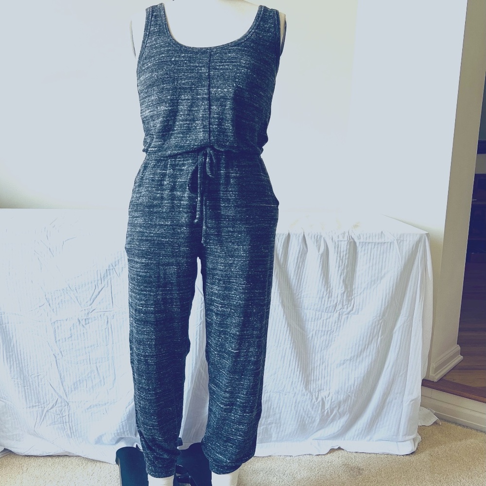 Sleeveless Jersey Jumpsuit (Olive Viv)